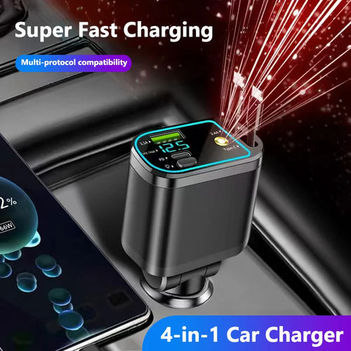 Cargador Celular Carro 4en1 Proyector