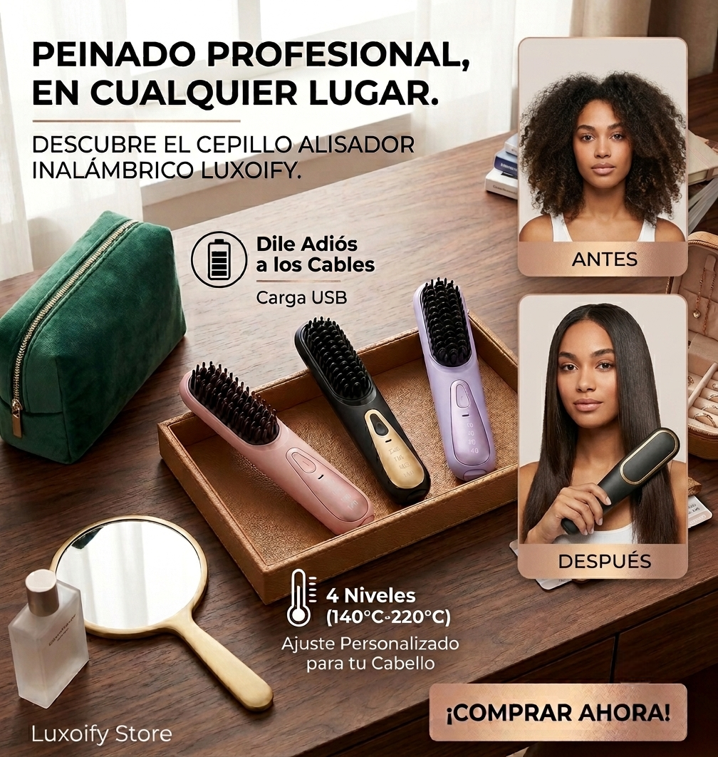 Cepillo Alisador Inalambrico